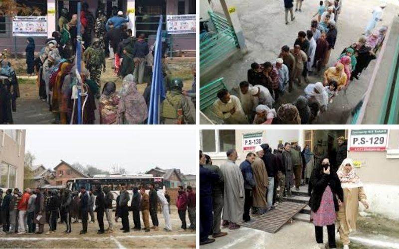   جموں وکشمیر: بڈگام اورنگروٹا میں ضمنی انتخابات پر امن 